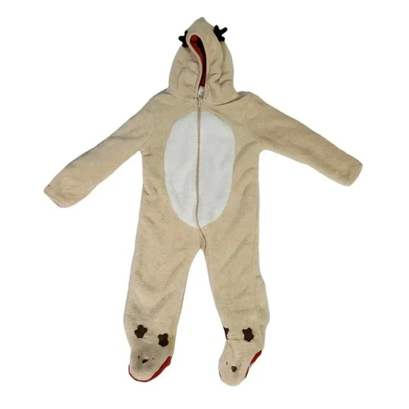 Infant Long Sleeve Romper Jumper 9-12 months Christmas Reindeer Super Soft Avon - Picture 1 of 6